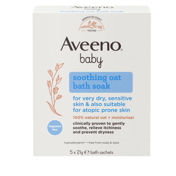 Aveeno Baby Pó Banho Aveia Suave 21G x5